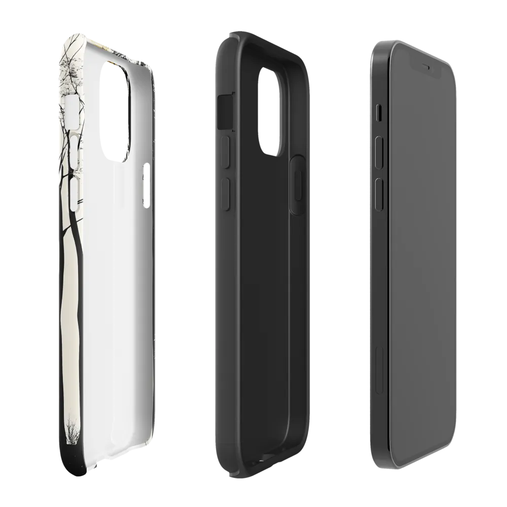 Silhouetted Serenity | Phone Case |  12 | Tough Case | Glossy