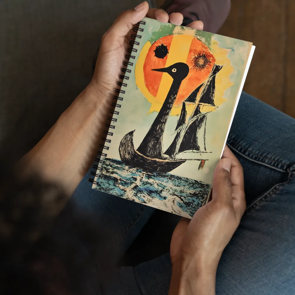 Sailing into the Surreal | Spiral Notebook