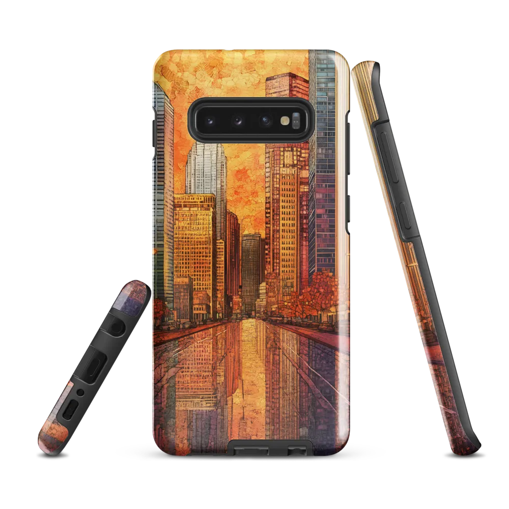 Reflections of a Vibrant City | Phone Case |  S10 Plus | Tough Case | Glossy