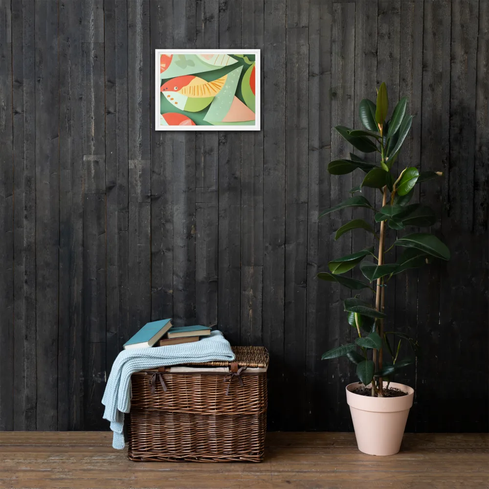 Nature's Palette | Canvas with White Frame | 12″×16″