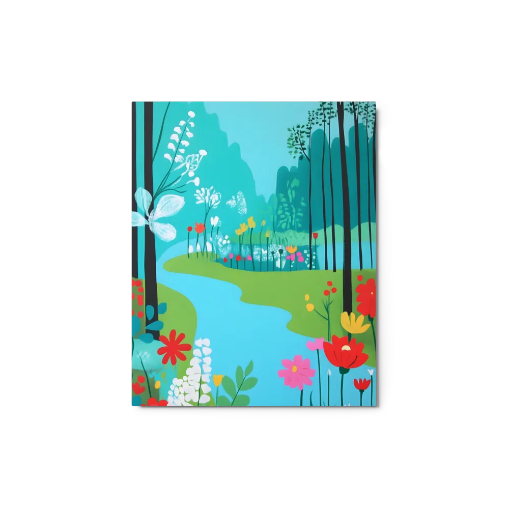Whispers of Spring: A Colorful Retreat | Metal Print | 8″×10″