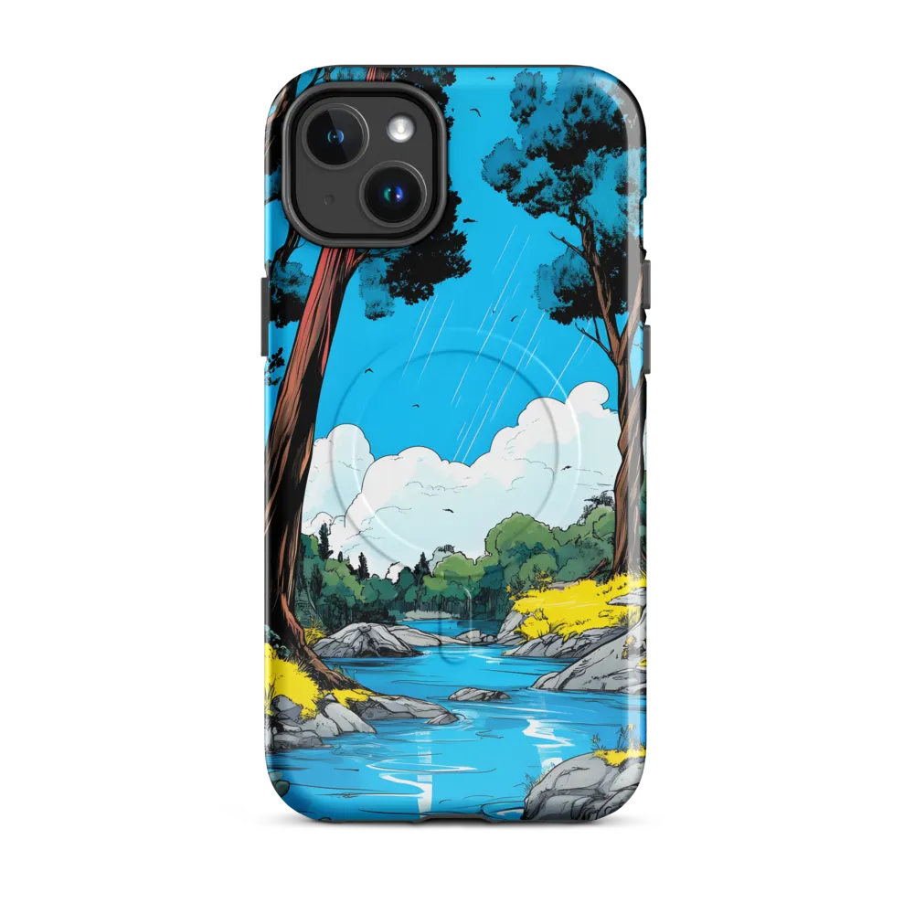 Tranquil River in a Comic Landscape