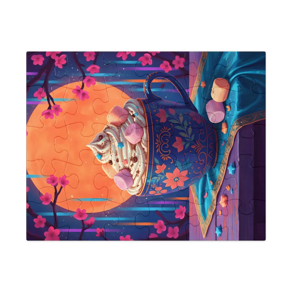 Moonlit Cocoa 
 Jigsaw Puzzle in Tin Box
