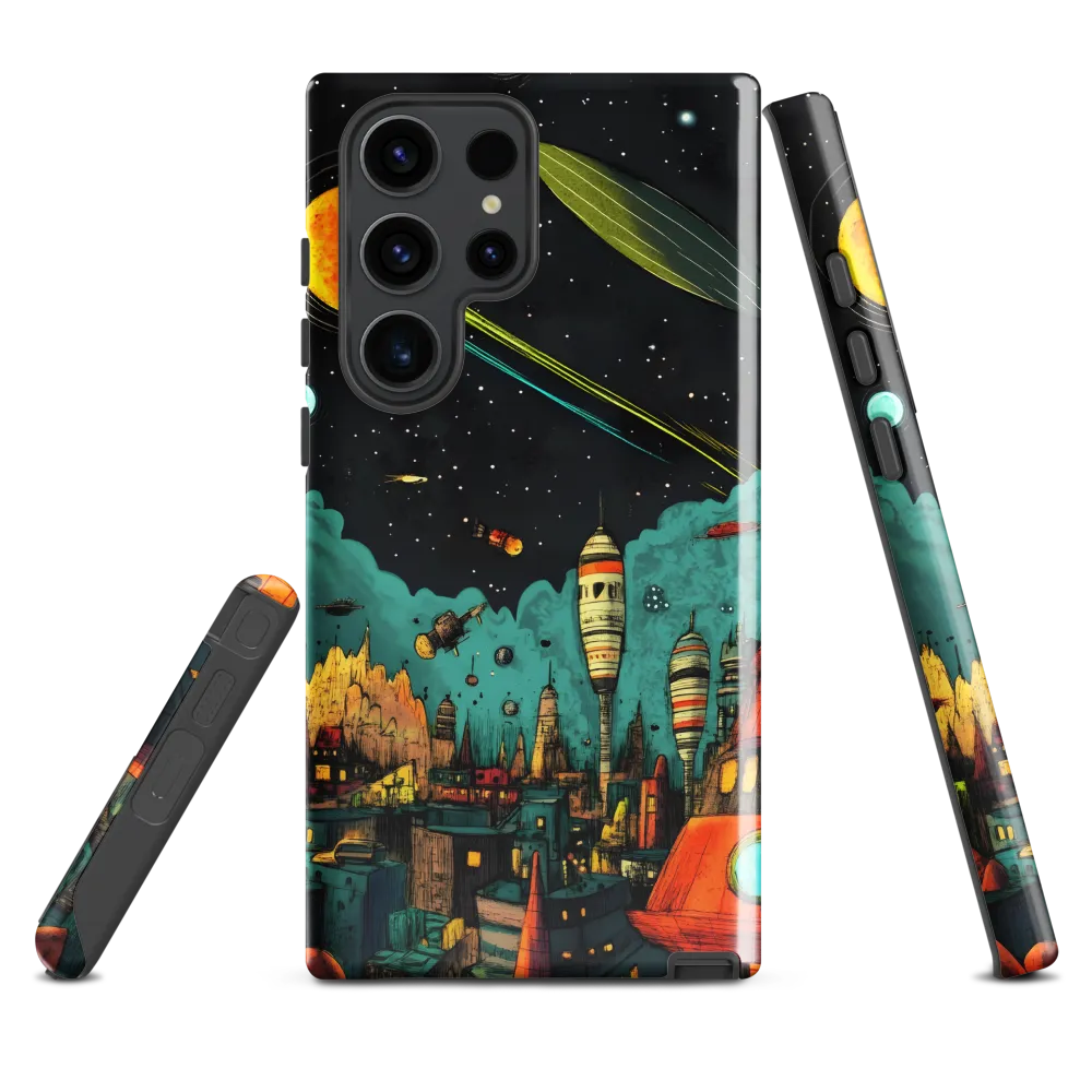 Galactic Cityscape: A Journey Through Imagination