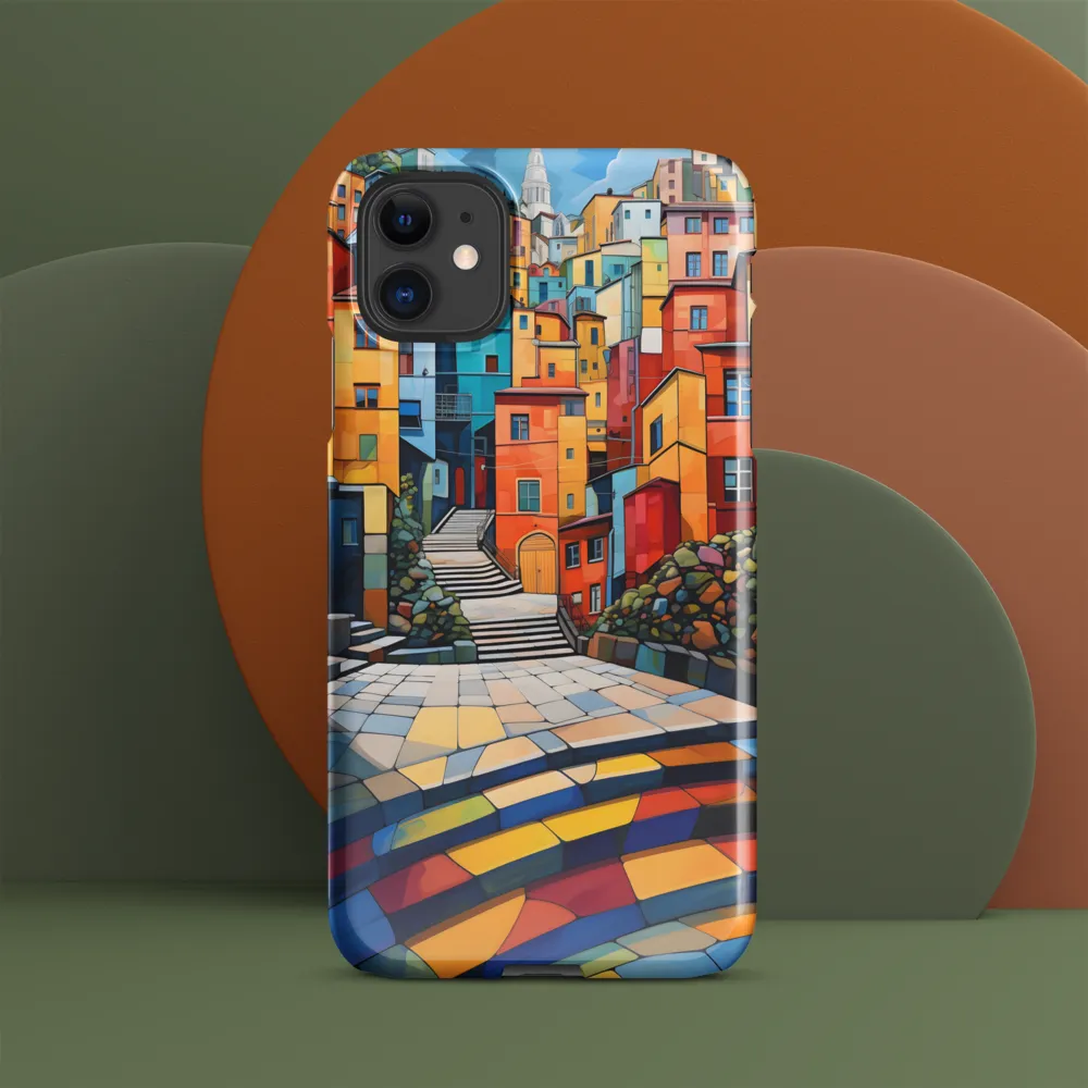 Vibrant Village: A Cubist Journey
