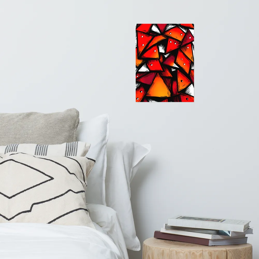 Dynamic Geometry of Red and Orange | Poster | 12″×16″