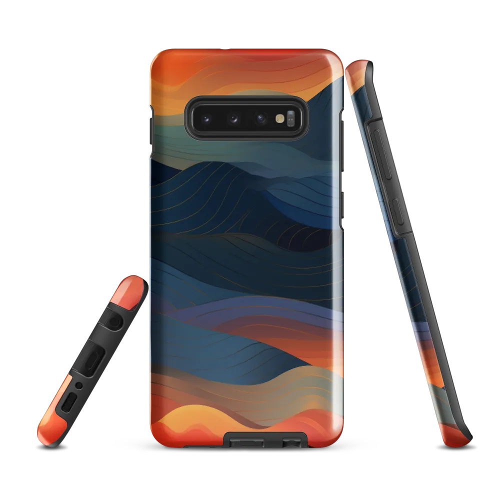 Harmonious Waves at Dusk | Phone Case |  S10 Plus | Tough Case | Glossy