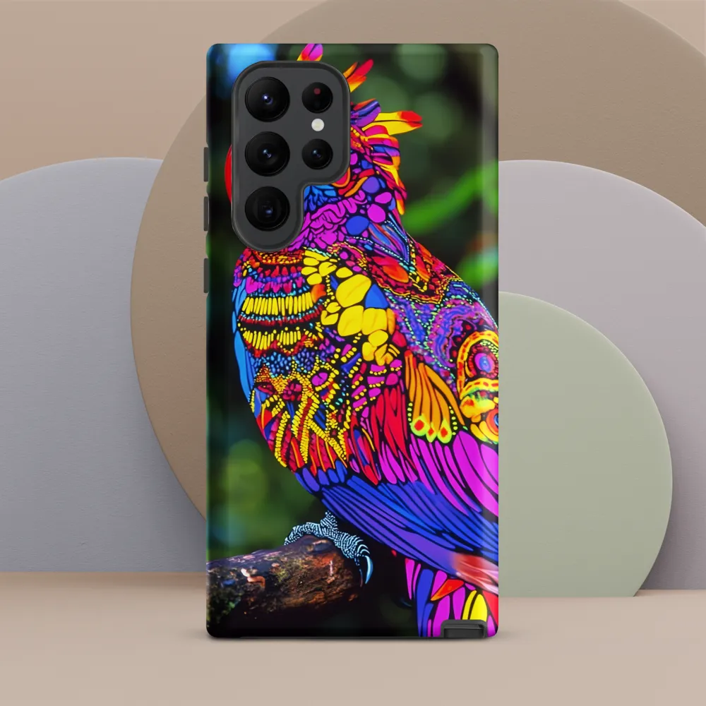Vibrant Psychedelic Parrot