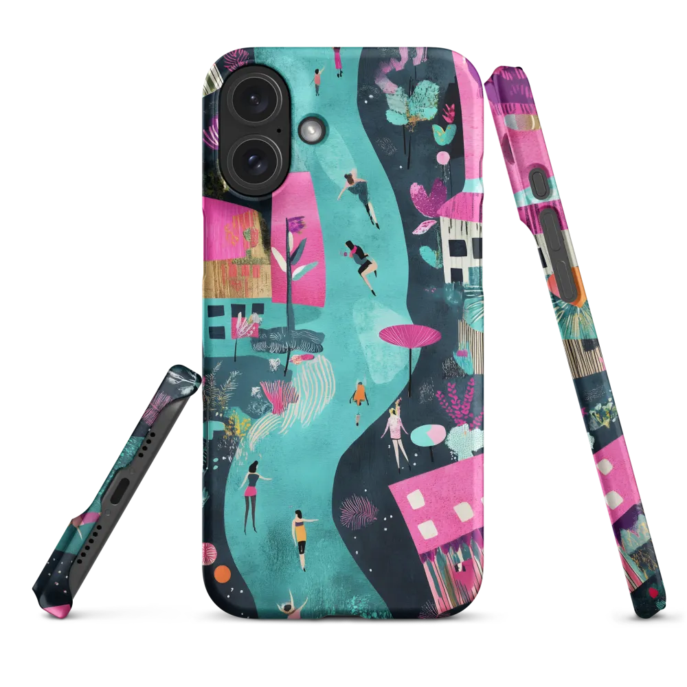 Whimsical Journey Through a Vibrant Landscape | Phone Case |  16 Plus | Snap Case | Matte
