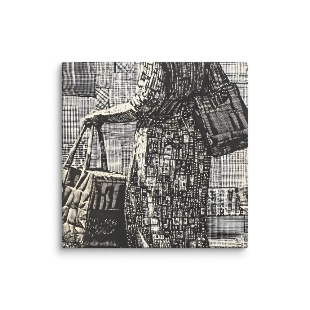 Urban Reflections: A Shopping Narrative | Canvas | 8″×8″