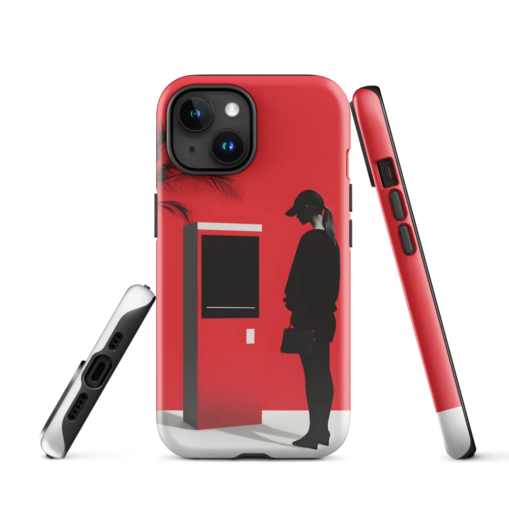 Contemplation in Red | Phone Case |  15 | Tough Case | Glossy