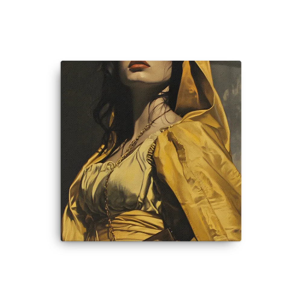 Veiled Confidence | Thin Canvas | 16″×16″