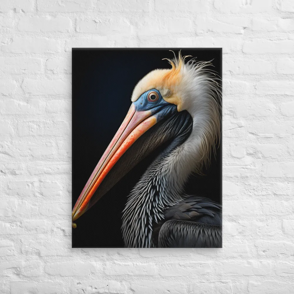 Majestic Portrait of a Pelican | Canvas | 24″×32″