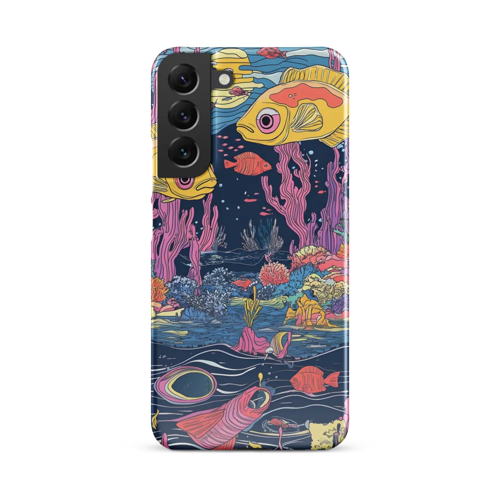Underwater Dreamscape: A Playful Encounter | Phone Case |  S22 Plus | Snap Case | Glossy