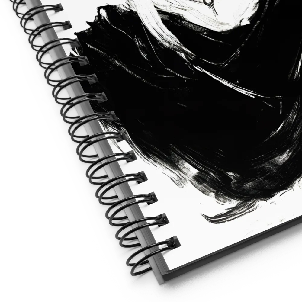 Intense Femininity in Monochrome | Spiral Notebook