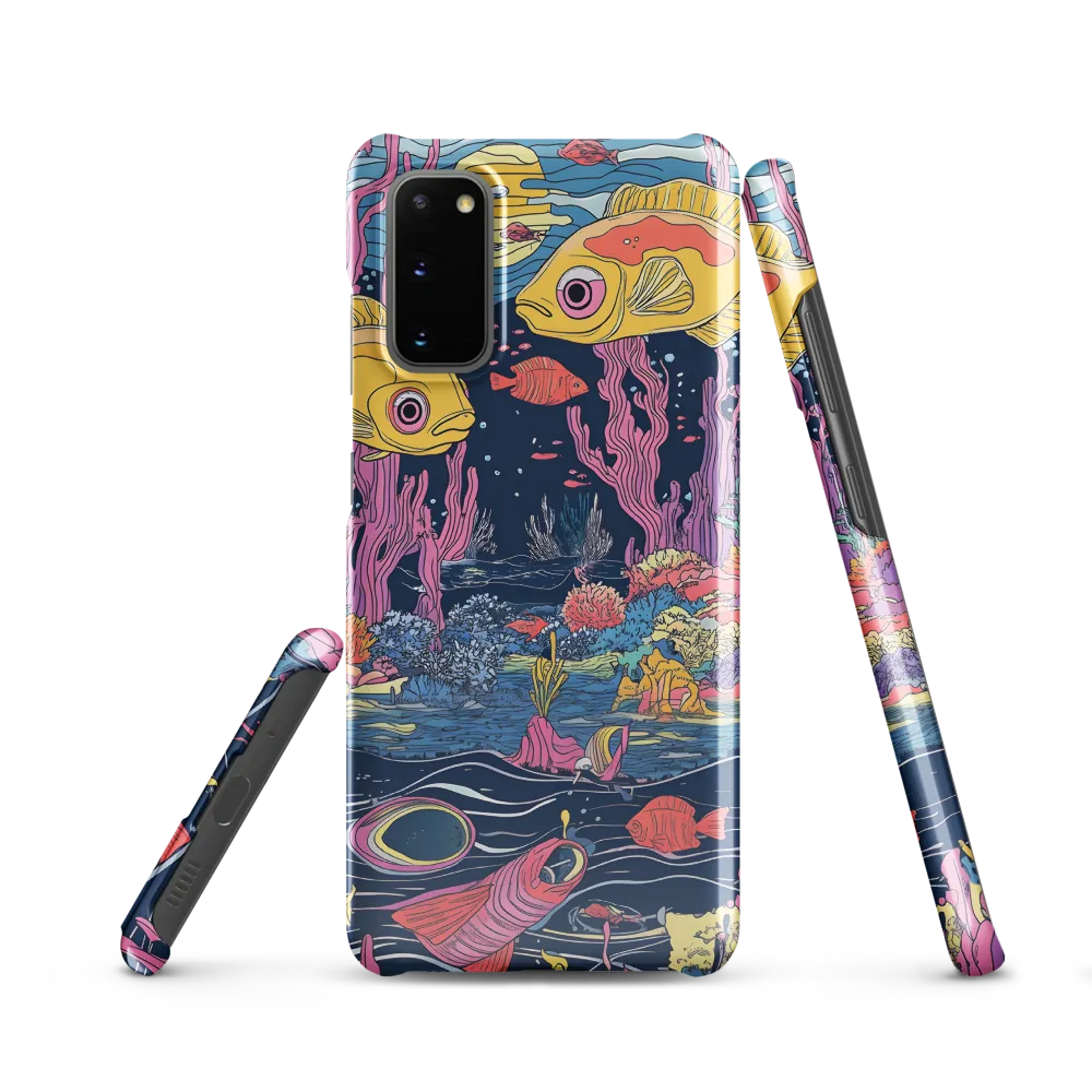 Underwater Dreamscape: A Playful Encounter | Phone Case |  S20 | Snap Case | Glossy
