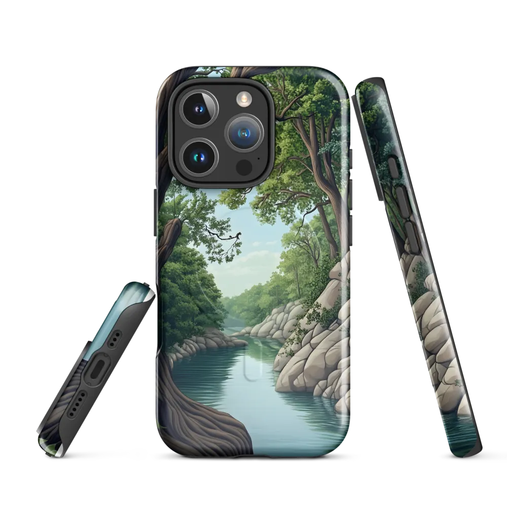 Tranquil Reflections: A Serene River Landscape