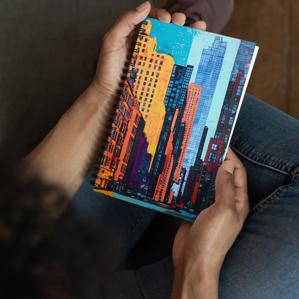 Vibrant Urban Horizons | Spiral Notebook