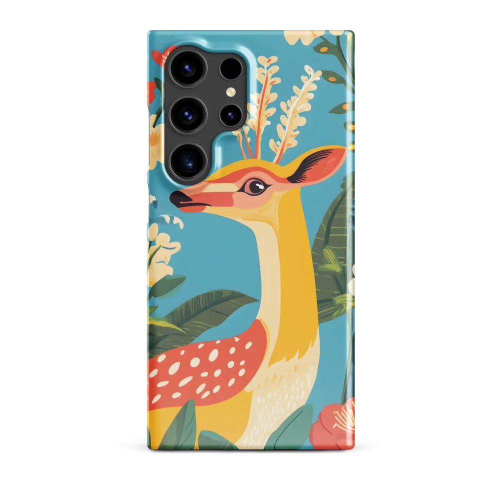 Serene Majesty: A Vibrant Deer Amidst Flora