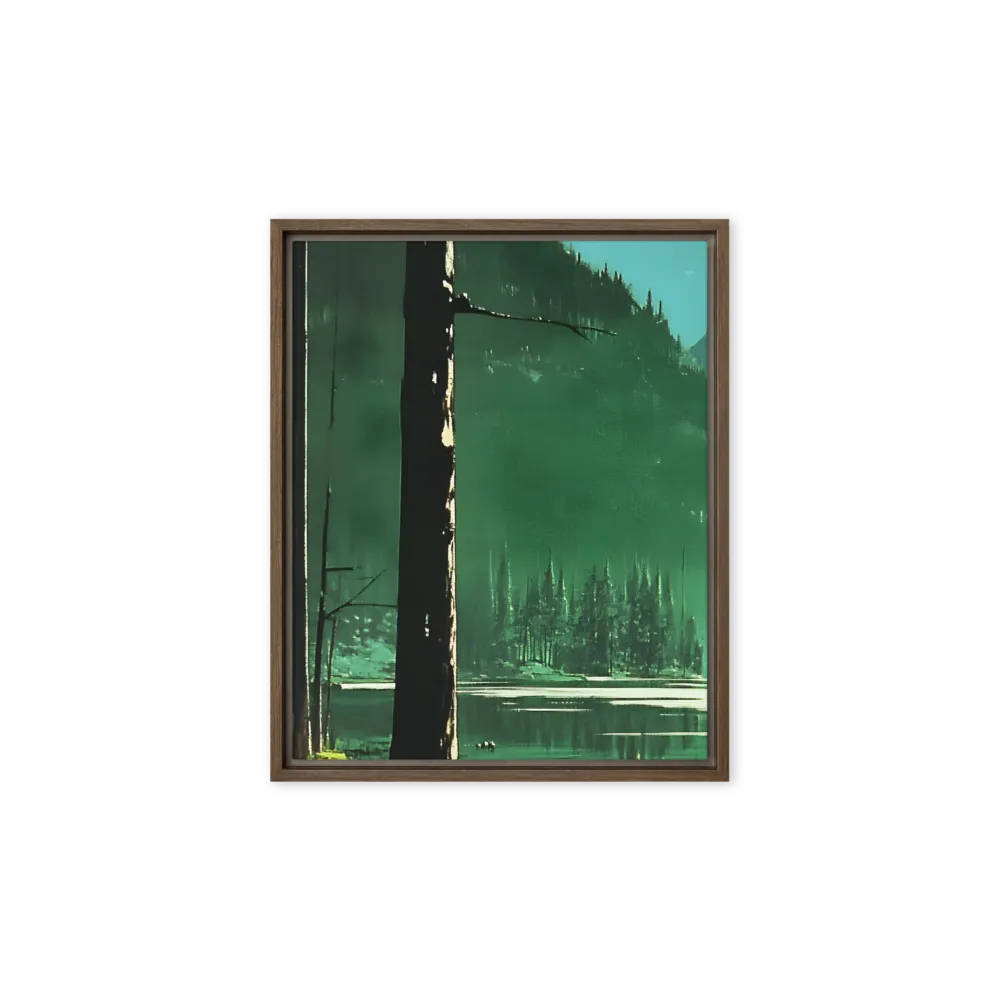 Reflections of Tranquility | Canvas with Brown Frame | 8″×10″
