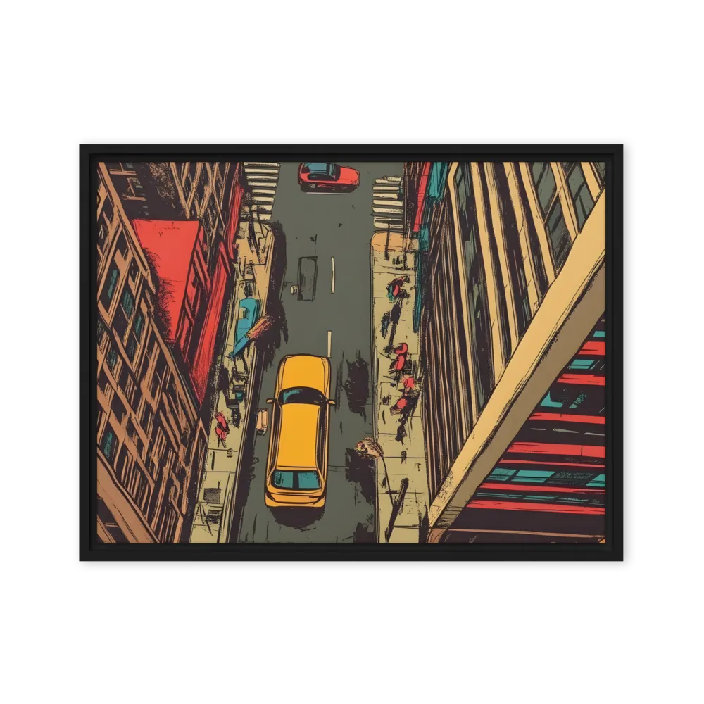 Urban Symphony | Canvas with Black Frame | 18″×24″