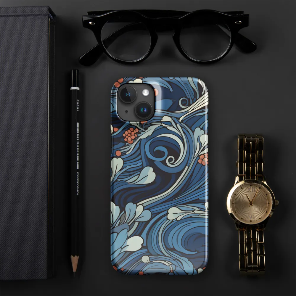 Nature's Elegance: An Oceanic Tapestry | Phone Case |  15 Plus | Snap Case | Glossy