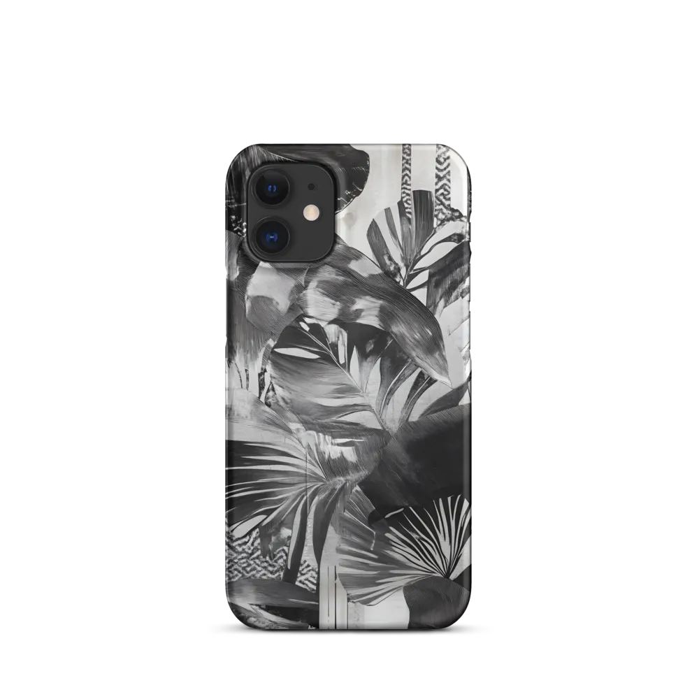 Monochrome Serenity in Tropical Foliage