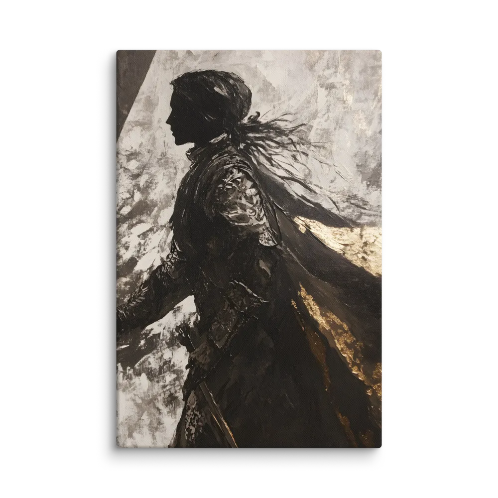 The Silhouette of Valor | Canvas | 8″×12″