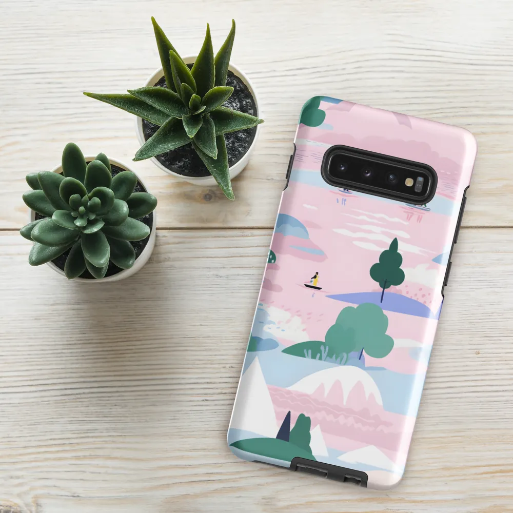 Whimsical Reflections: A Journey Through Landscapes | Phone Case |  S10 Plus | Tough Case | Glossy