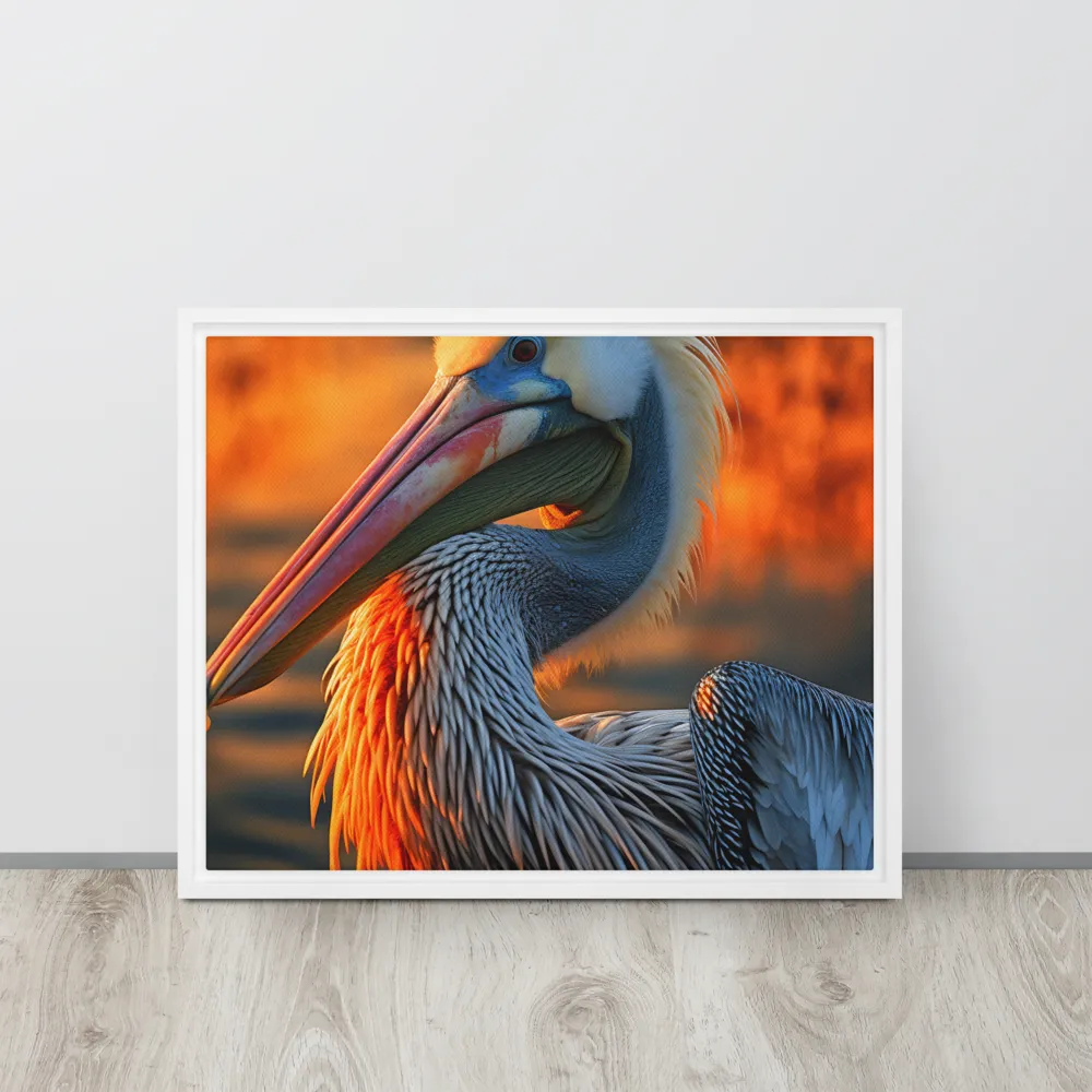 Elegance of the Pelican at Sunset
