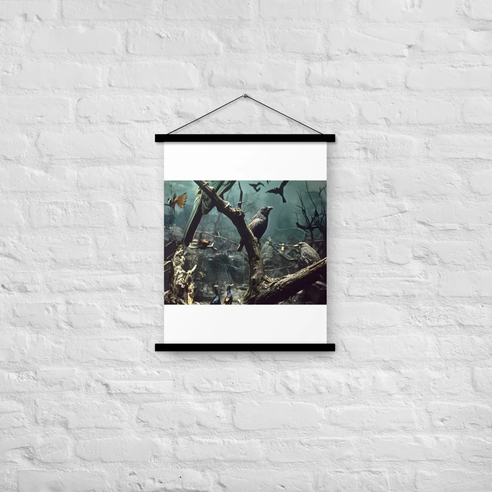 Whispers of the Avian Realm | Poster With Black Wood Hanger | 18″×24″