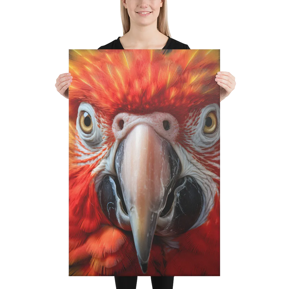 The Fiery Gaze of the Parrot