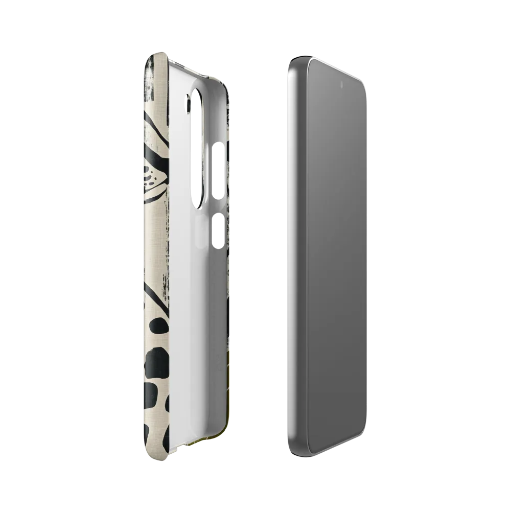 Leopard in Silhouette: A Modern Appeal | Phone Case |  S23 | Snap Case | Glossy