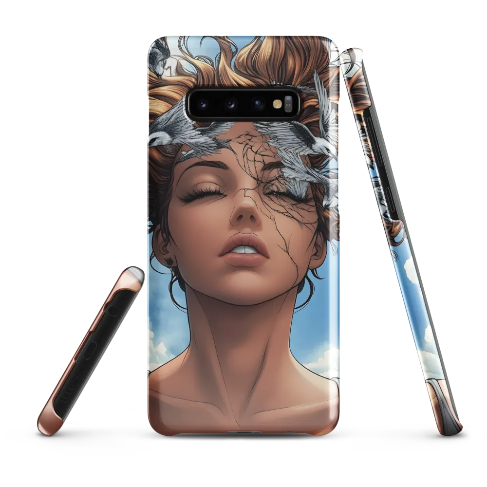 Breaking Free: The Flight of Self-Discovery | Phone Case |  S10 Plus | Snap Case | Glossy