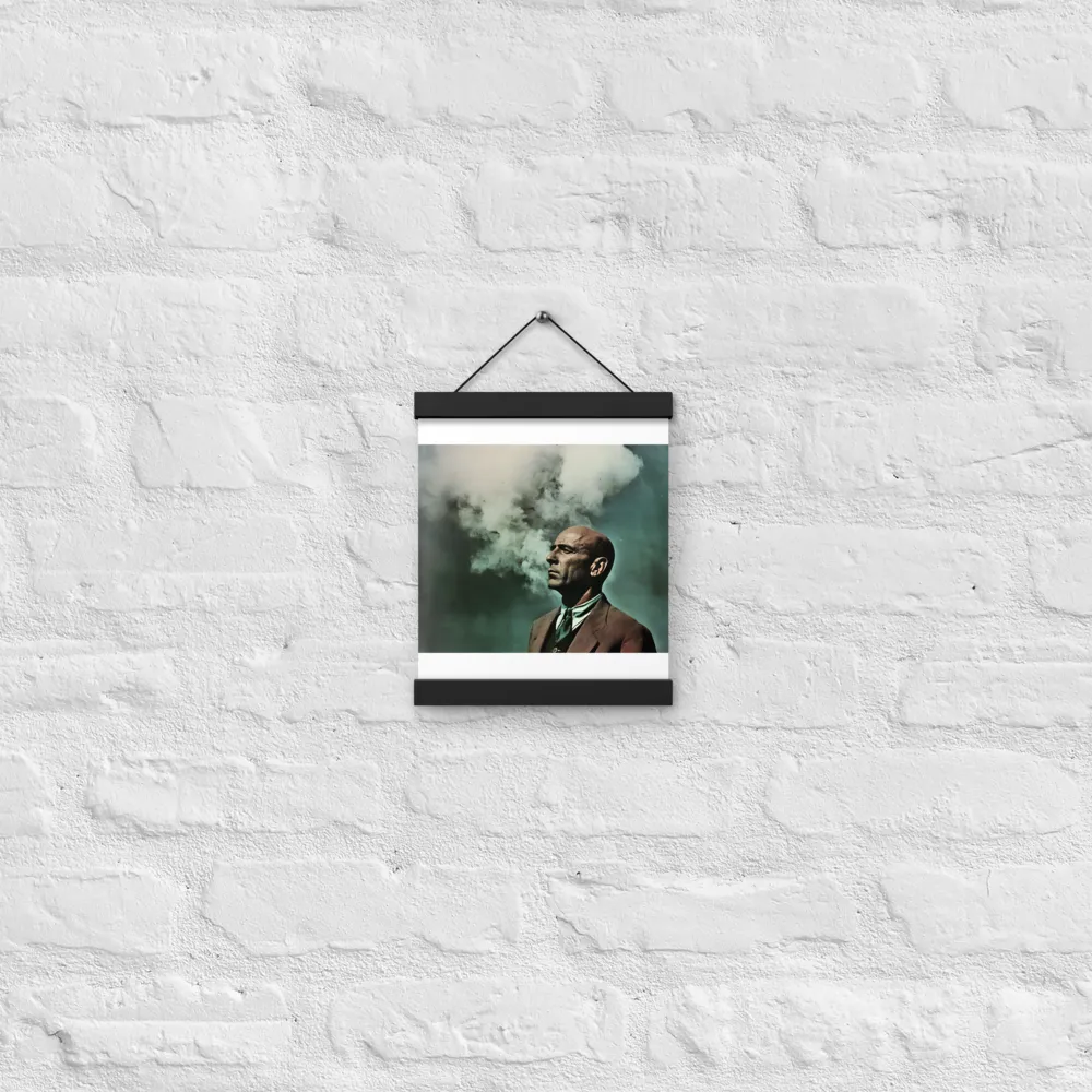 Clouded Thoughts | Poster With Black Wood Hanger | 8″×10″