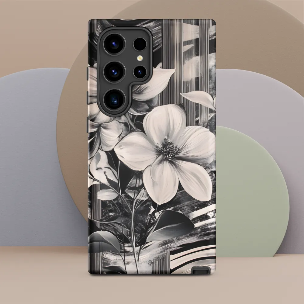 Ethereal Bloom: A Dance of Monochromes