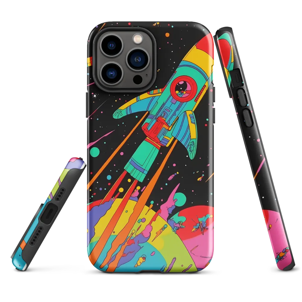 Cosmic Voyage: The Neon Lift-Off