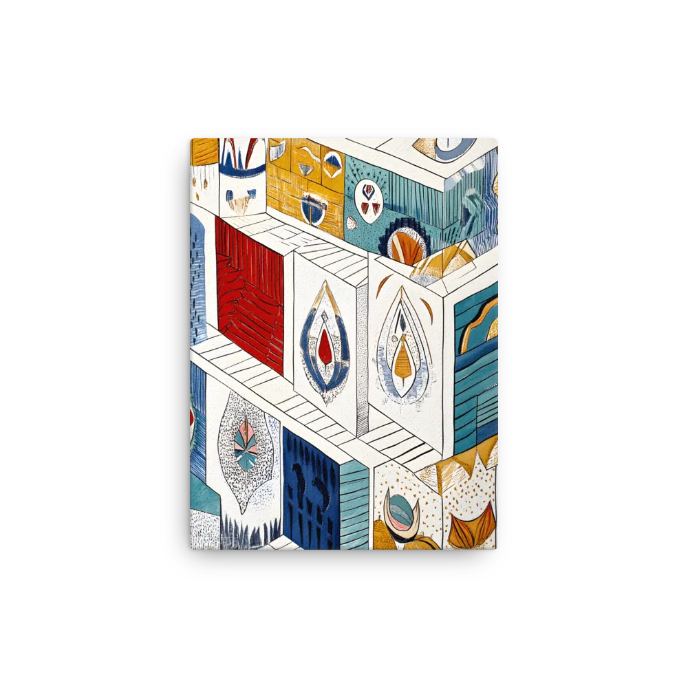 Symphony of Geometric Harmony | Thin Canvas | 9″×12″