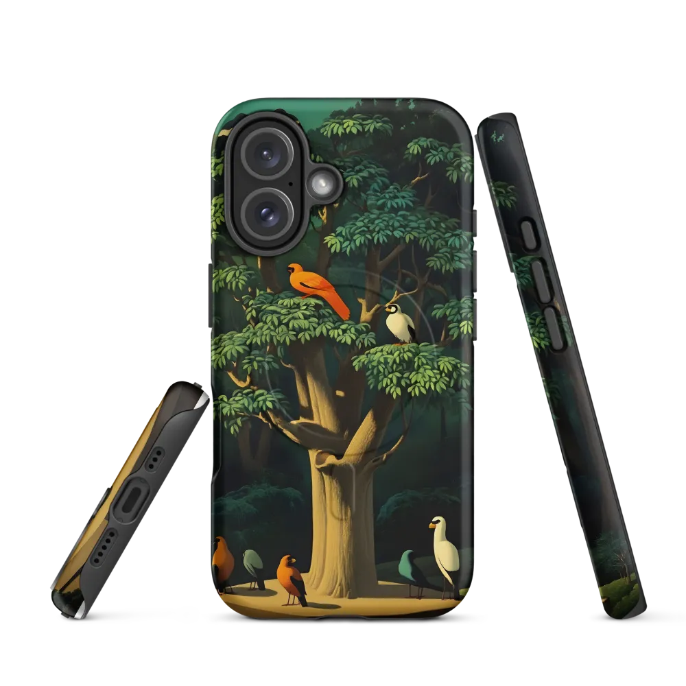 Harmony in Color: A Surreal Bird Symphony