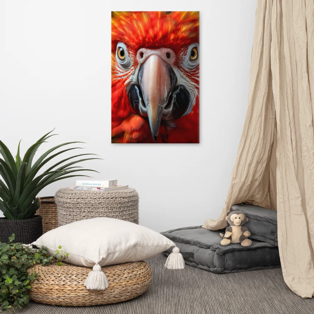 The Fiery Gaze of the Parrot