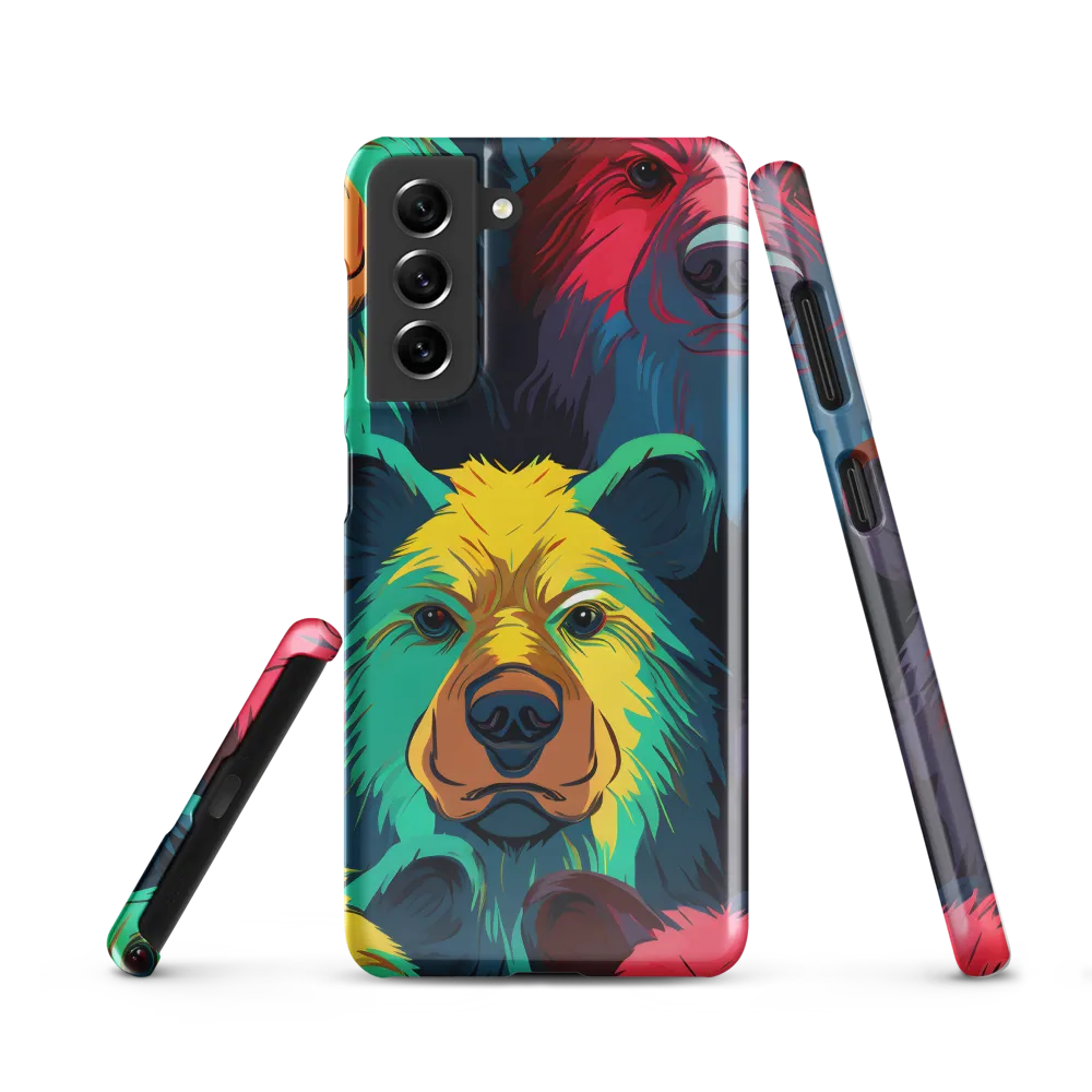The Colorful Essence of Bears | Phone Case |  S21 | Snap Case | Glossy