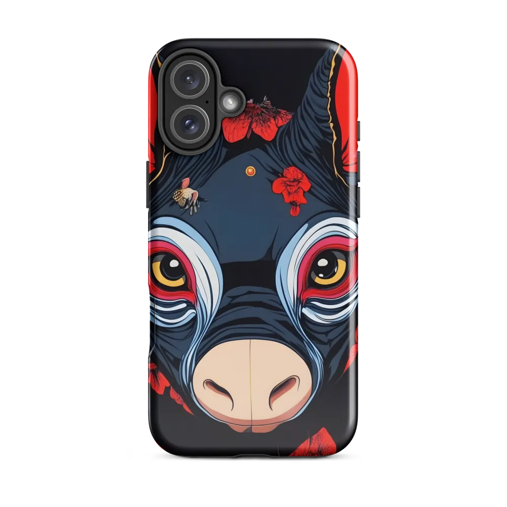Mystical Bull with Floral Motifs