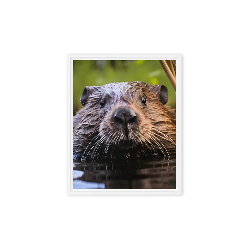 Emergence of the Beaver | Canvas with White Frame | 8″×10″