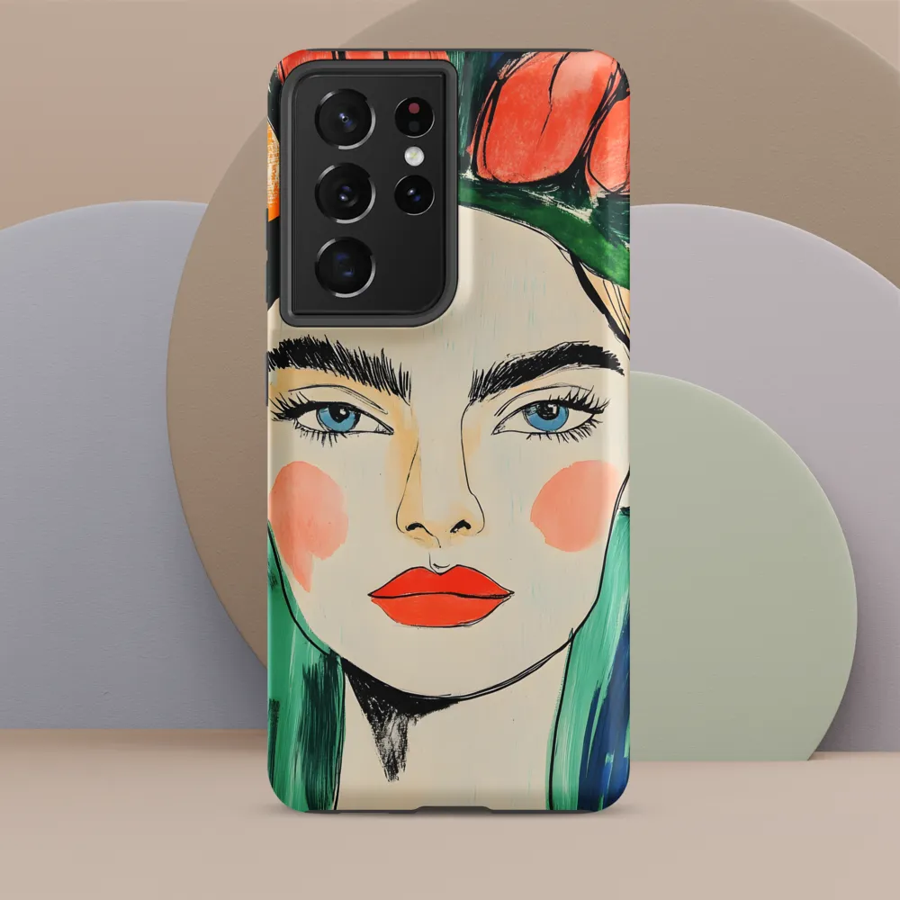 Radiant Bloom: A Serene Portrait
