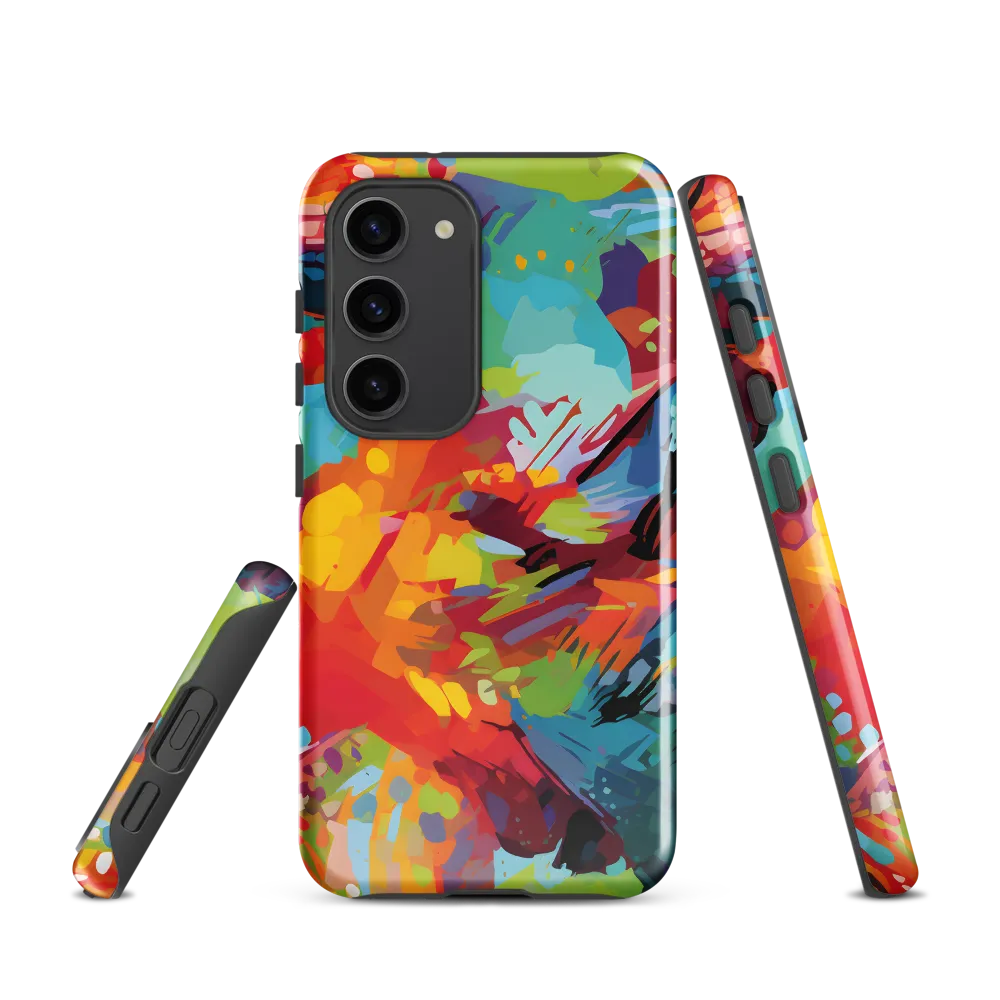 Colorful Lizard: An Abstract Adventure | Phone Case |  S23 | Tough Case | Glossy