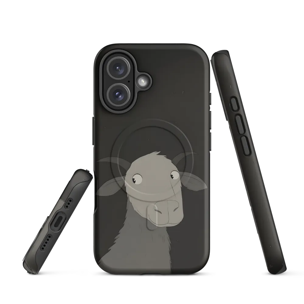Whimsical Goat in Darkness