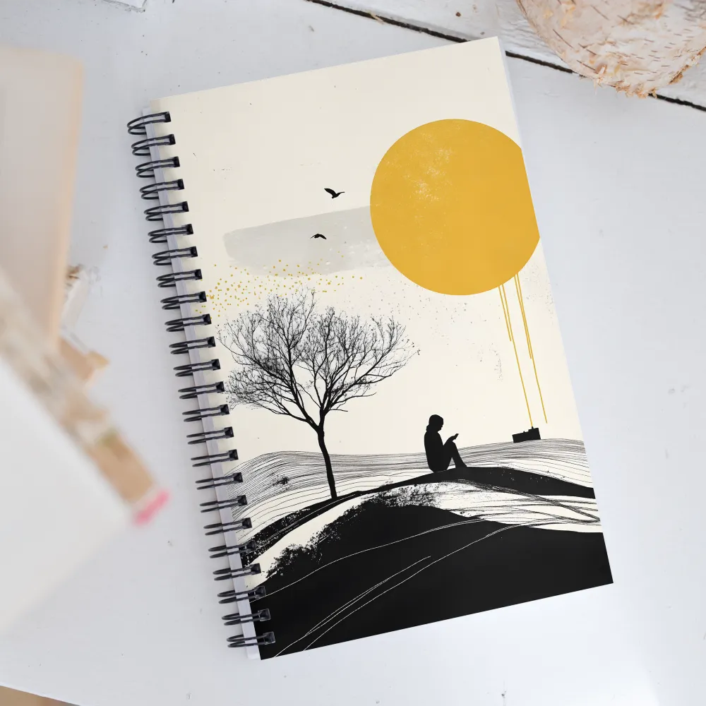 Solitude Under the Sun | Spiral Notebook