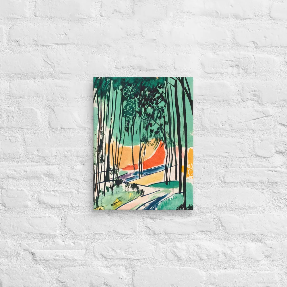 Winding Path Through the Forest | Canvas | 12″×16″