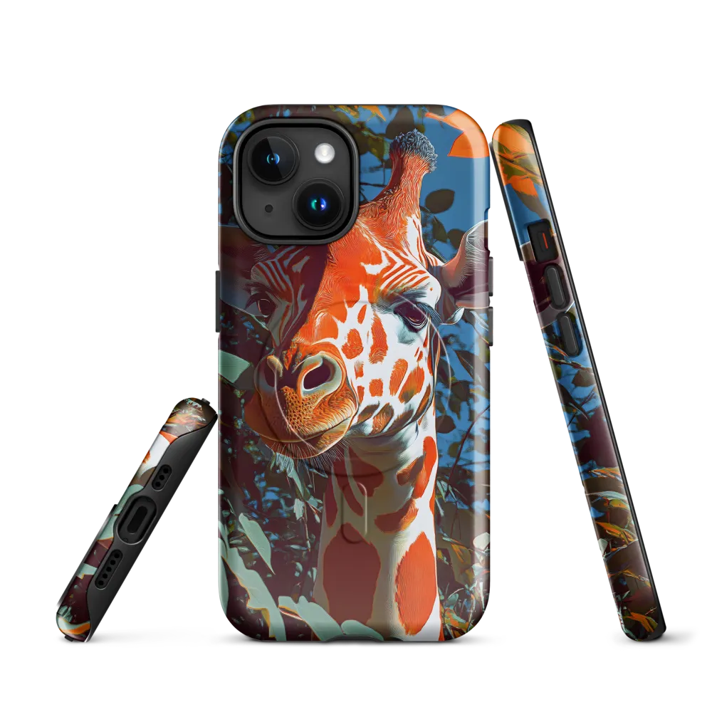 Giraffe in the Lush Canopy | Phone Case |  15 | MagSafe® Tough Case | Glossy