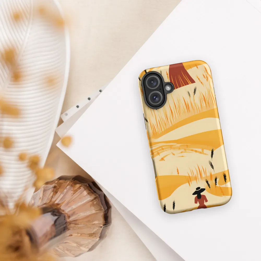 Embracing the Fields: A Floral Journey | Phone Case |  16 Plus | Tough Case | Matte